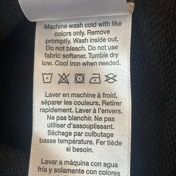 NWT DKNY Sport Womens Black Pullover Hoodie Sweatshirt Top SIZE 3X PLUS - Picture 7 of 7